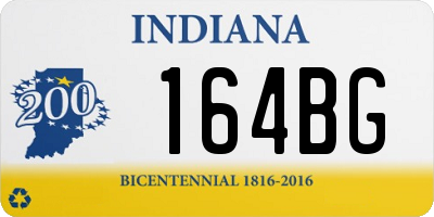 IN license plate 164BG