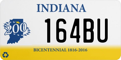 IN license plate 164BU