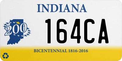 IN license plate 164CA