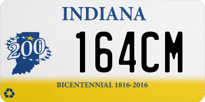 IN license plate 164CM