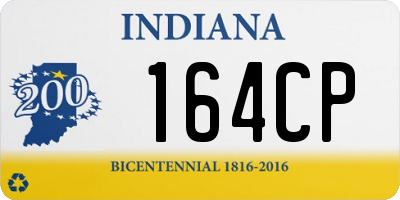 IN license plate 164CP