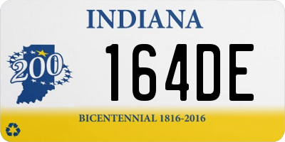 IN license plate 164DE