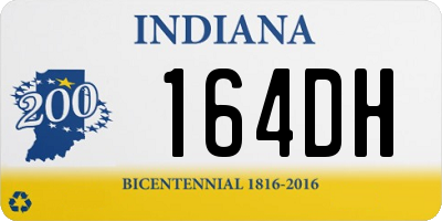 IN license plate 164DH