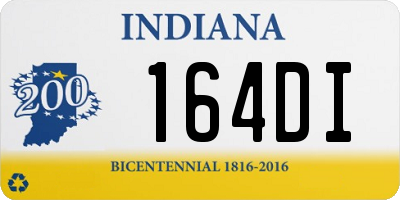 IN license plate 164DI