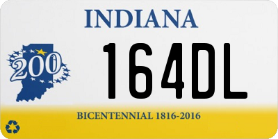 IN license plate 164DL