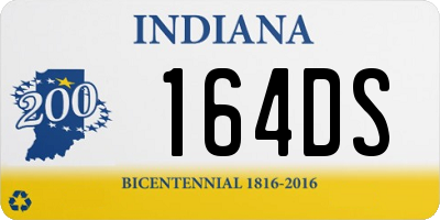 IN license plate 164DS