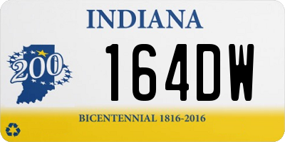 IN license plate 164DW
