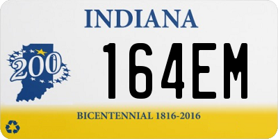 IN license plate 164EM