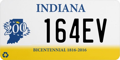 IN license plate 164EV