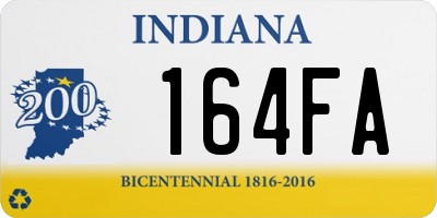 IN license plate 164FA