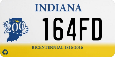 IN license plate 164FD