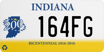 IN license plate 164FG