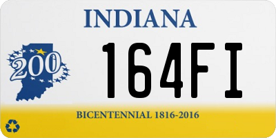 IN license plate 164FI