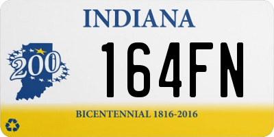 IN license plate 164FN