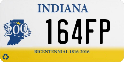 IN license plate 164FP