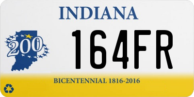 IN license plate 164FR