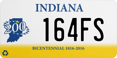 IN license plate 164FS