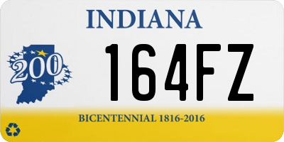 IN license plate 164FZ