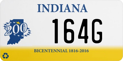 IN license plate 164G