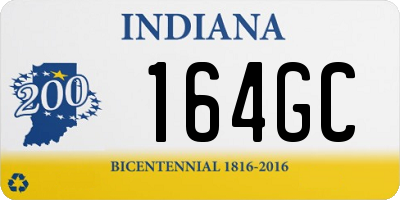 IN license plate 164GC