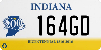 IN license plate 164GD