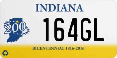 IN license plate 164GL