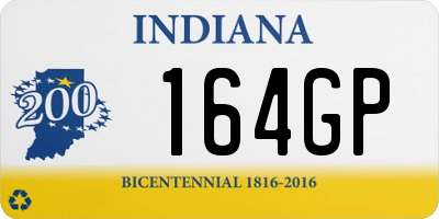 IN license plate 164GP