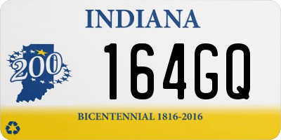 IN license plate 164GQ