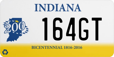 IN license plate 164GT