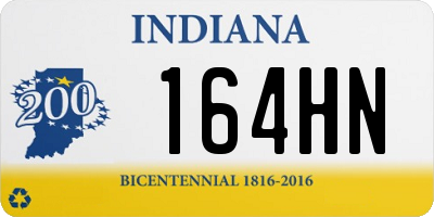 IN license plate 164HN