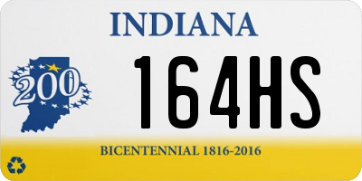 IN license plate 164HS