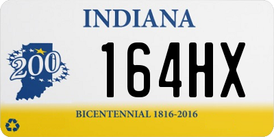 IN license plate 164HX