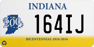 IN license plate 164IJ