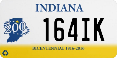 IN license plate 164IK