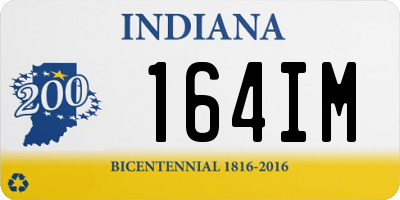 IN license plate 164IM