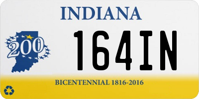 IN license plate 164IN