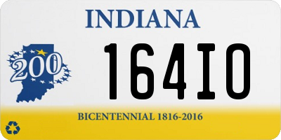 IN license plate 164IO