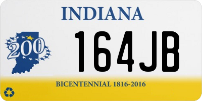 IN license plate 164JB