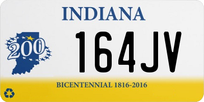 IN license plate 164JV