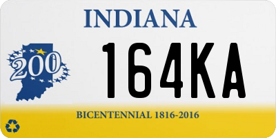 IN license plate 164KA