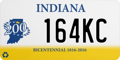 IN license plate 164KC