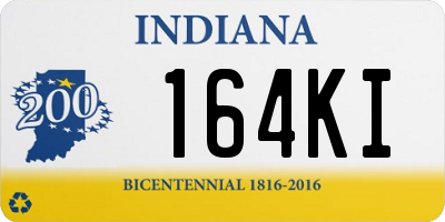 IN license plate 164KI