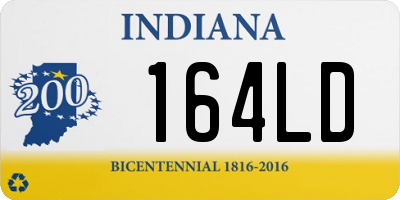 IN license plate 164LD