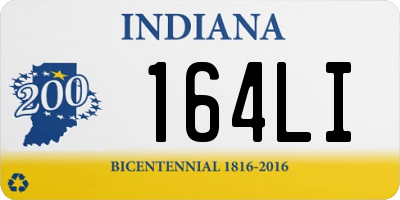 IN license plate 164LI