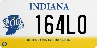 IN license plate 164LO