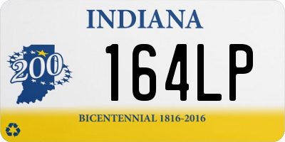 IN license plate 164LP