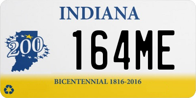 IN license plate 164ME