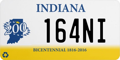 IN license plate 164NI