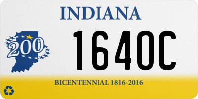 IN license plate 164OC