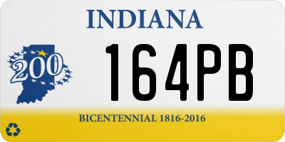 IN license plate 164PB